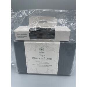 New Unopened Gaiam Yoga Block + Yoga Strap Combo Set